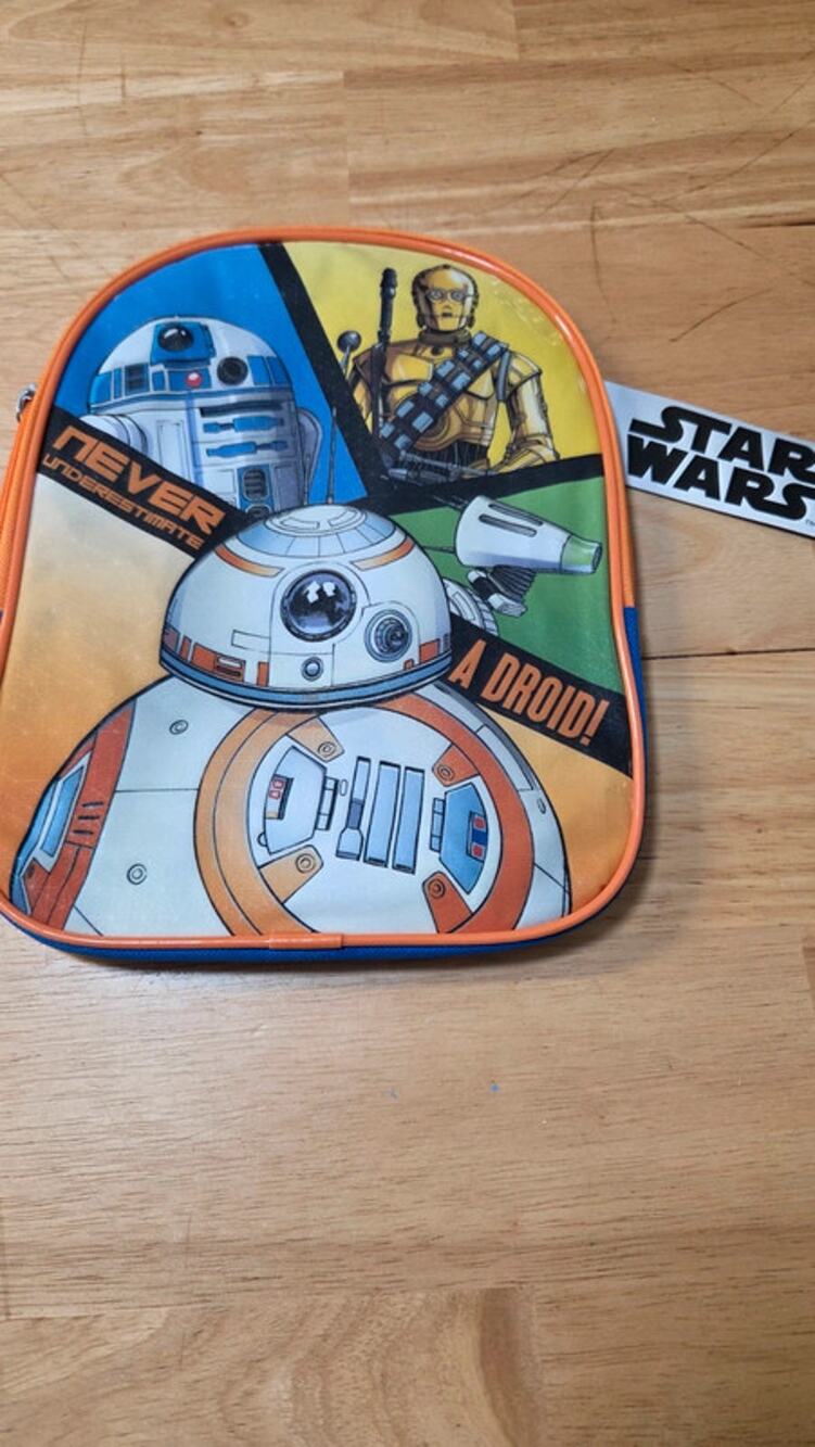 Star Wars BB-8 R2-D2 C-3PO Bioworld Mini Backpack Kids Blue Orange NWT